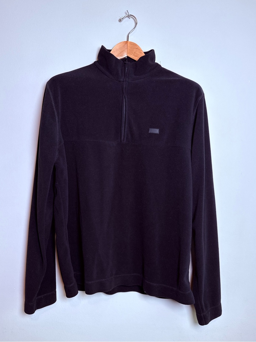 RAINS | Half Zip Fleece Pullover Jacket | Black | Medium